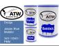 Preview: Dodge, Jasper Blue Metallic, 345 / 5345 / PBM: 500ml Lackdose + 500ml Klarlack + 250ml Härter - Set, von ATW Autoteile West.